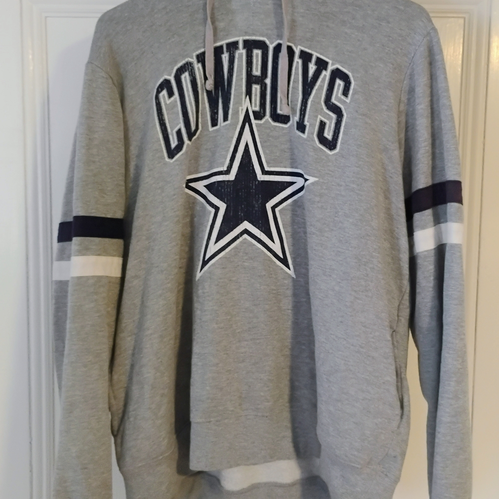 Gray Cowboys Hoodie